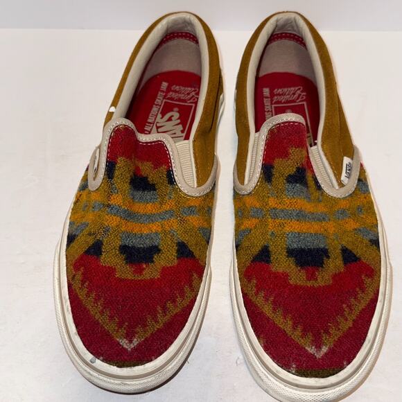 RARE Vans All Nations Skate Jam Limited Pendleton Slip On Sz 5.5 Van Doren main image 7